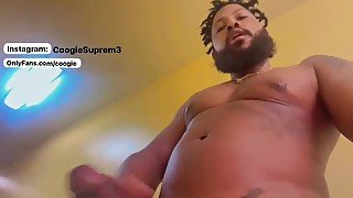 Coogie Supreme Almost Caught Jerking Off In Hotel Lobby. Huge cum shot on floor