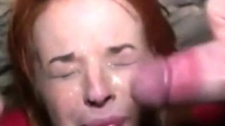 amateur bukkake gag on cum