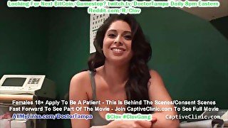 $CLOV Busty Latina Jasmine Mendez Taken To The Doctors Office For Presale Examination & Inspection!