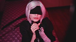 Bbc nier automata cosplay bbc blowjob