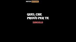 Quel che provo per te (singolo - music)