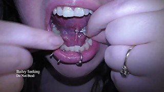 Tongue Web Piercing Cleaning