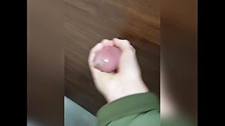 Ukrainian glory hole, young twink jerking boys dicks with his hand to help them unload their balls f