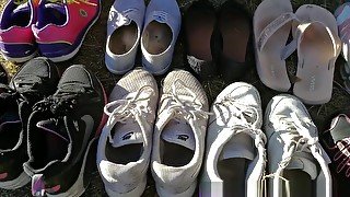 stinky sweaty smelly aryan gym teenfeet sneakers yogapants thights HOT!