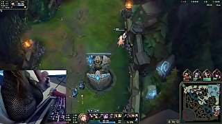 Slutty Healslut egirl sucks dildo and spanks herself all game [Trailer]