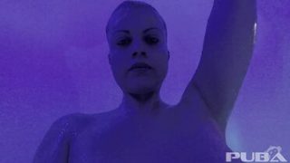 Nadia White masturbating in the shower