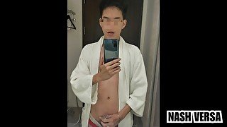 Jakol sa Banyo ng Hotel - Hotel Restroom Jerk off