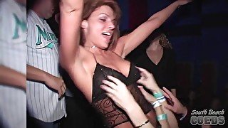 Sexy Dance Contest with Girls Flashing Their Tits - SouthBeachCoeds