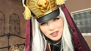 Kinky Japanese porn video with sexy Hakii Haruka in cosplay