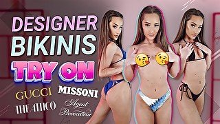 Designer Bikinis Try On! Sexy, Cheeky, Sheer, Nipple Slip, Brazilian ft Hannahjames710