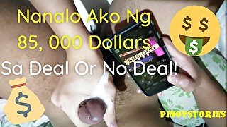 Pinoy Bagets Jinakol ng Maharot na Pinay Habang Naglalaro ng Video Game sa Samsung - Deal or No Deal