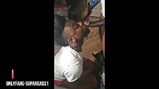 BLACK SLUT SLAVE IN COLLAR FACE FUCKED - Onlyfans Supahead21