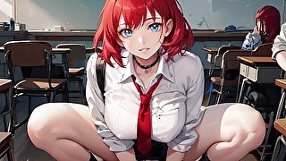 [4K] AI HENTAI ANIMATION #4 — Cowgirl Redhead