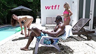 BANGBROS - Interracial Monsters Of Cock Scene, Poolside With Aidra Fox