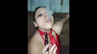 Xoco-latina Smoking fetish blowjob - More at Onlyfans