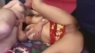 Busty Indian In A Threeway