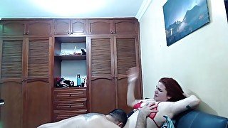 My boyfriend eats my vagina delicious in the massage room