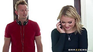 Guy dominates and anally fucks his Gf's slutty sister