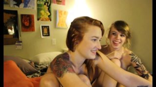 Cute amateur teens enjoys a hot lesbian experience on webcam