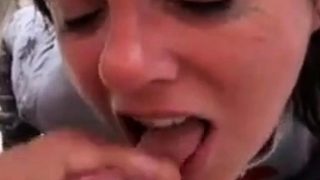 girl is laughing after a facial, very sensual