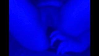 Solo female masturbation with dildo