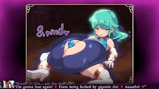 Mage Kanades Futanari Dungeon Quest - Futanari girl sendo dominada por seios imensos