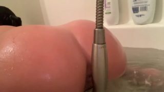 Bath Masturbation with the Shower Head Quick Intense Orgasm