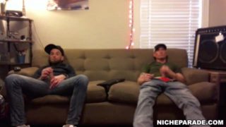 NICHE PARADE - Hidden Cam Footage Of Two Straight Guys Beating Off In My Hostel