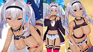 【エロゲーコイカツ！】VTuber 魔使マオ3DCG巨乳アニメ動画(バーチャルYoutuber)[Hentai Game Koikatsu! Matsukai Mao(Anime 3DCG Video