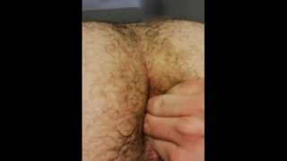 Fingering my ass for the first time on camera