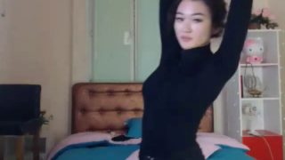 Cute asian girl masturbation on webcam show