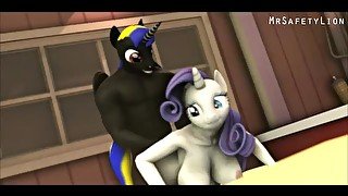 MLP OC Friends impregnate AJ and Rarity!