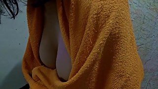 My friends hot wife after bathing