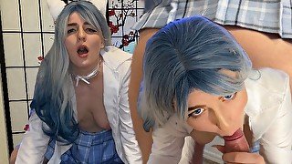 GIRLFRIEND COSPLAYER KITTEN STUDENT lets you play with her