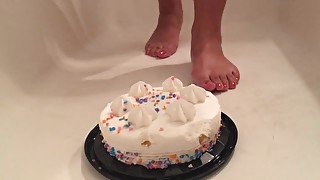 Cute Stinky Feet Squish Cake Between Toes