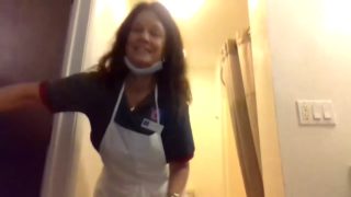 Katharine foster shaking her big tits and ass in bathroom 2