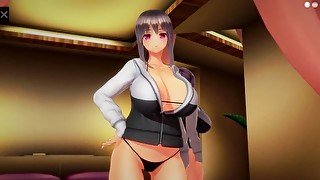 [3d Hentai]オフラインの巨乳をペットに調教SEX 徐々に快楽に堕ちていく