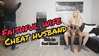 Faithful Wife Cheat husband with his best friend at the wedding anniversary