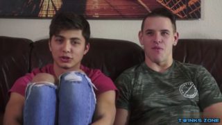 Latin twinks spanking and cum in ass