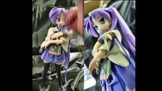 フィギュアぶっかけ らき☆すた　柊かがみ（艦これ　加賀コスプレver) オナニーして頭から精子をぶっかける