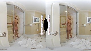 Naughty America VR Bridgette B. seduces neighbor while showering - Bridgette b