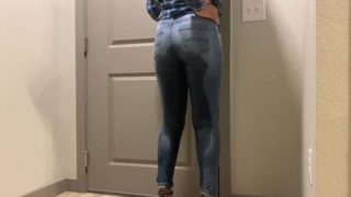 Locked out and desperate to pee | soaked jeans