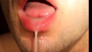 fruit fuck and self swallow - the best comes after cumming