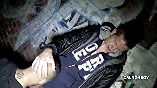 young latino fucked outdoor at night by striaght scallly boy from paris