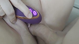 German BBW toys, squirt, creampie, real orgasm, doggy, cum on asshole (part 1/3)