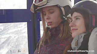 Ready, Set, Snow! Lesbian Threesome for ClubSweethearts