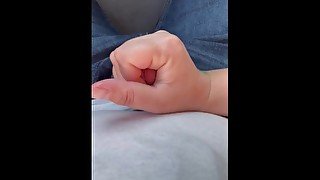 Wife jacking me off in the car.