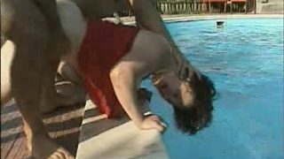 Poolside Mature Gangbang