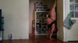 Yoga Practice black lingerie