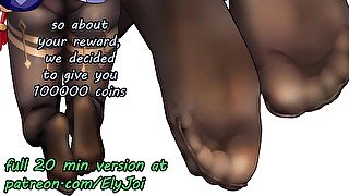 Hentai JOI Preview - You Make a Deal With Ganyu(feet, femdom, edging) February patreon exclusive